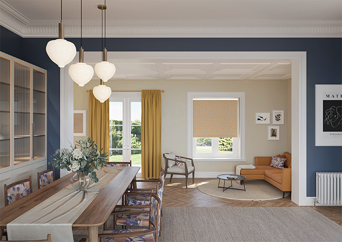 Leopard Luxe, Mustard - Roller Blind - Image 8